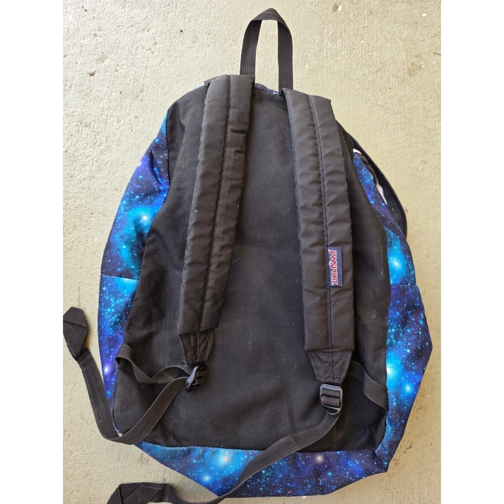 JanSport SuperBreak Backpack Blue Purple Galaxy Nebula Space Print School Bag E3 - Picture 15 of 16